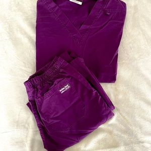 #scrubs #UAbuttersoftscrubs #wearscrubs #purple